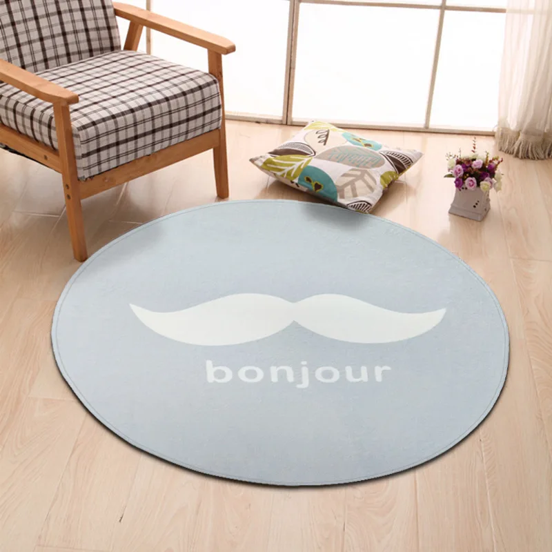 Европейский геометрический круглый ковер C для гостиной, детской спальни, коврики и ковры, компьютерный стул, напольный коврик, ковровое покрытие для раздевалки