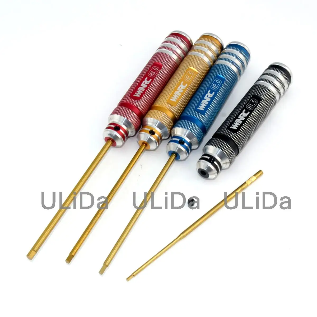 

Titanium Nitride TiNi Hex Driver Wrench 4 PC/Piece Set 1.5mm/2mm/2.5mm/3.0mm