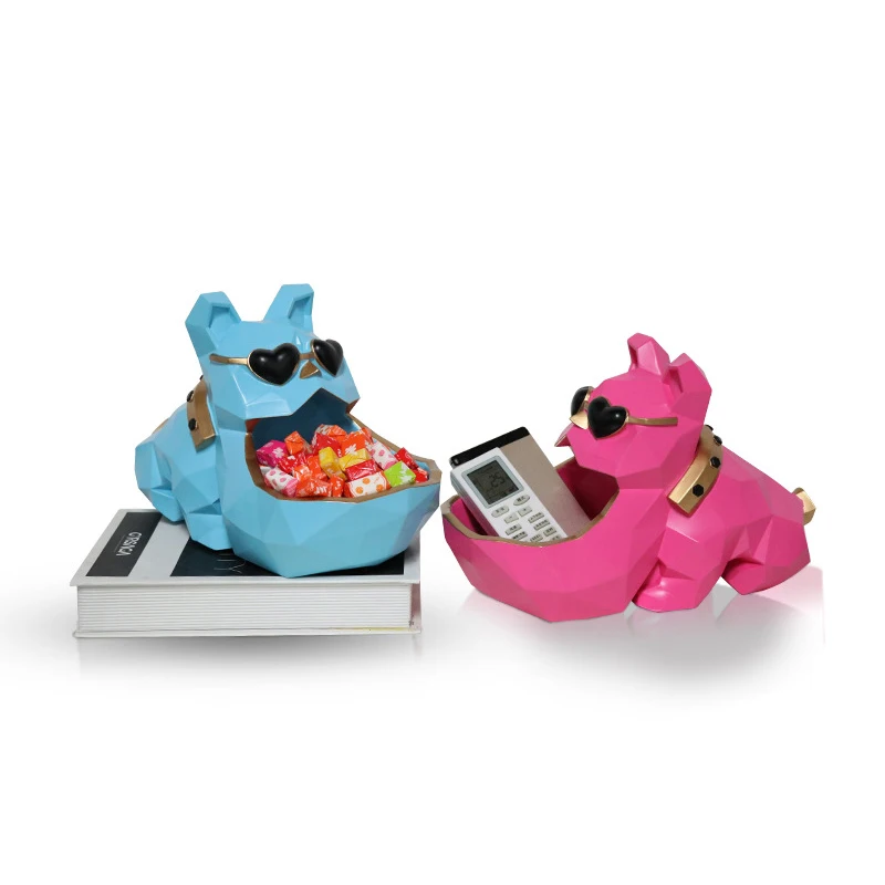 

European Modern Key Storage Box Furnishing Figurine Ornament Cute Dog Pattern Home Decoration Desk Decor Home Decor Accessories