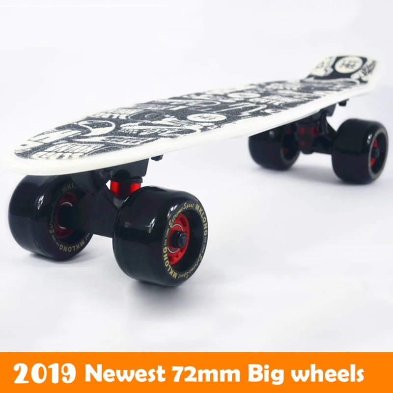 Большой скейтборд 72 мм 22 дюйма полный рюкзак мини длинная доска griptape Ретро Cruiser