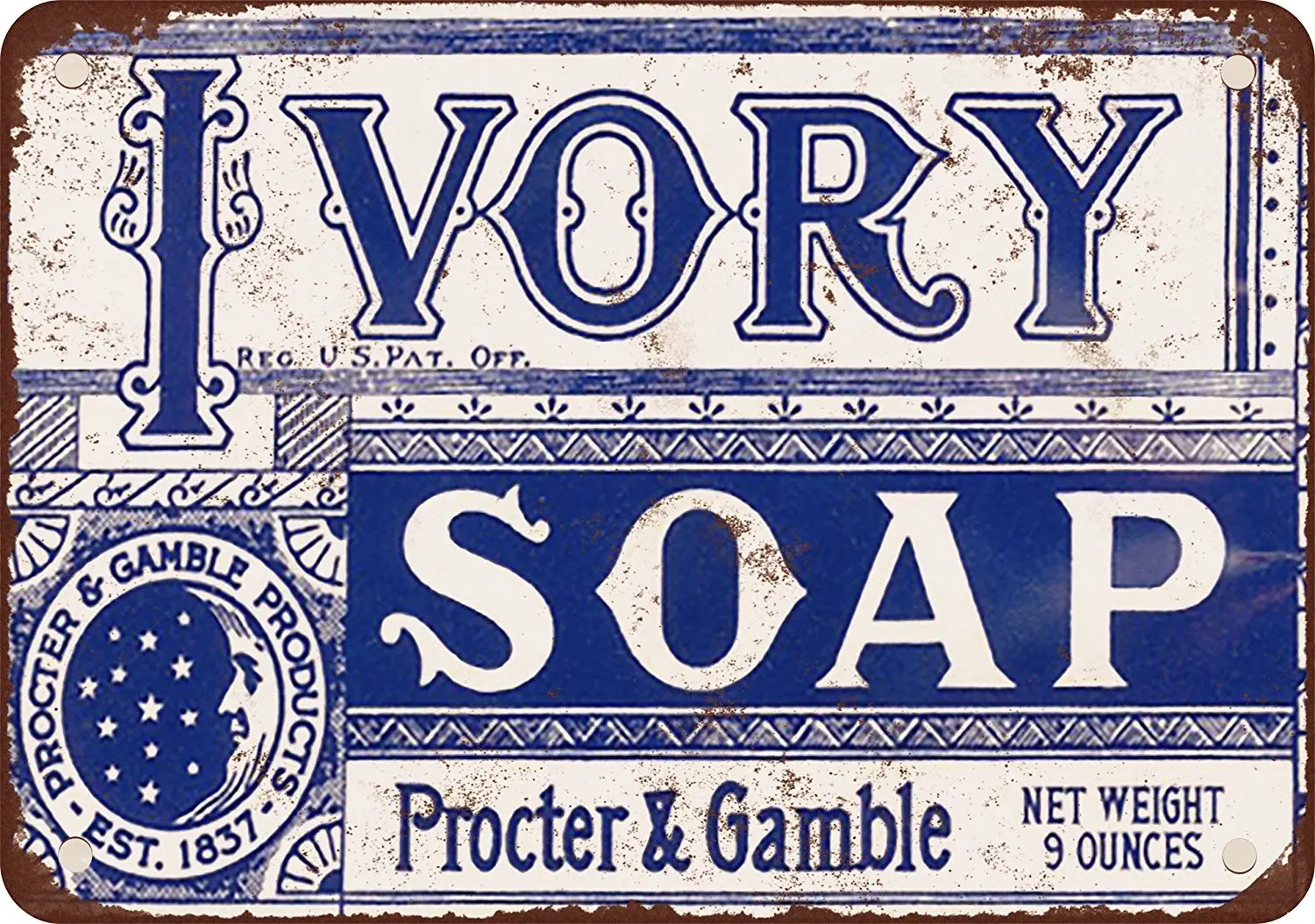 

ZJY Vintage Home Decorservice Ivory Soap Metal Tin Signs Tavern Shabby Chic Home Shop Retro Art Poster Plaque Decor