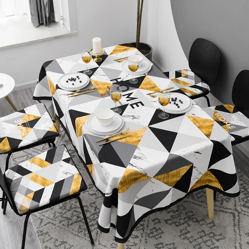 

Nordic custom table cloth rectangular coffee table cloth round tablecloth art cotton linen tablecloth