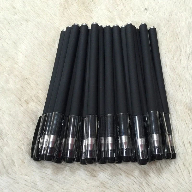 Customizable Black Gel Ink Ball Pen 100pcs, Standard Gel Ink Refills 0
