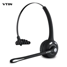 Cheaper VTIN Professional Bluetooth Headphone for Car Driver Black Hands Free Office Driver’s Wireless Headband Headset with Microphone