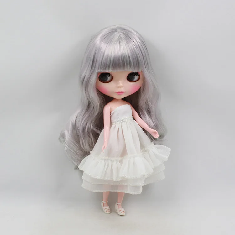 Обнаженная кукла Blyth серебристо-серая фабричная YU139999 | Игрушки и хобби