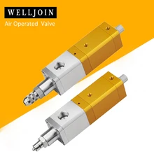 Воздушный двойной действующий прецизионный отсосать назад эпоксидный силиконовый эпоксидный клей Дозирующий клапан