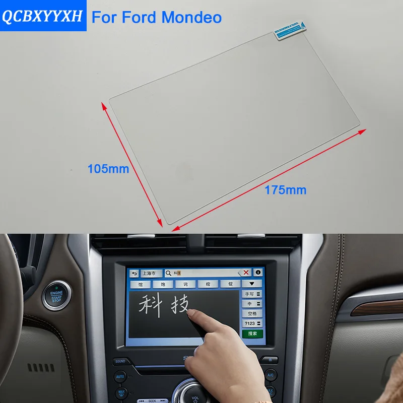 Автомобильный Стайлинг 8 дюймов gps навигационный экран стальная стеклянная Защитная пленка для Ford Mondeo управление ЖК-экраном Автомобильная наклейка