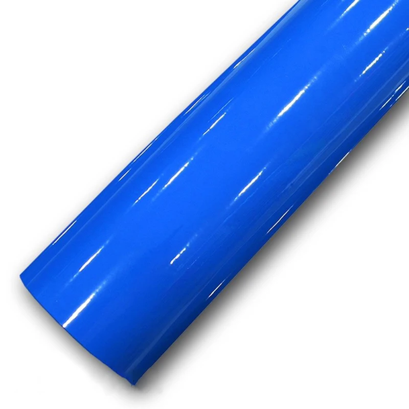 1pc Car Body Stickers 30 150CM Super Glossy Blue Vinyl Film Bubble Free