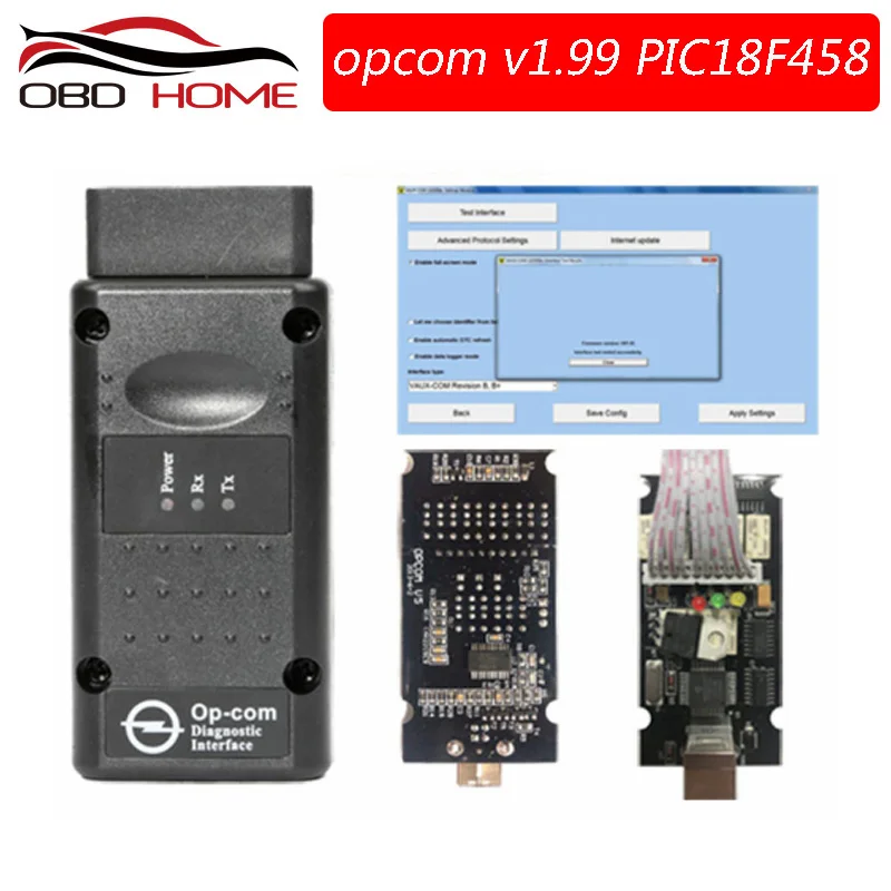 OBD2 автомобильные аксессуары OPCOM V1.99 OP COM V1.78 V1.7 для Opel диагностический инструмент PIC18F458 и FTDI чип OP-COM реле NEC 120309A