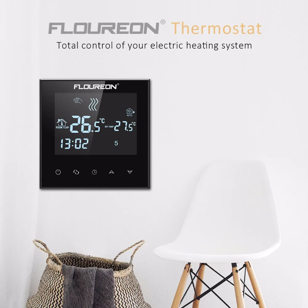 Купить floureon жк-дисплей сенсорный экран термостат теплый пол система ...