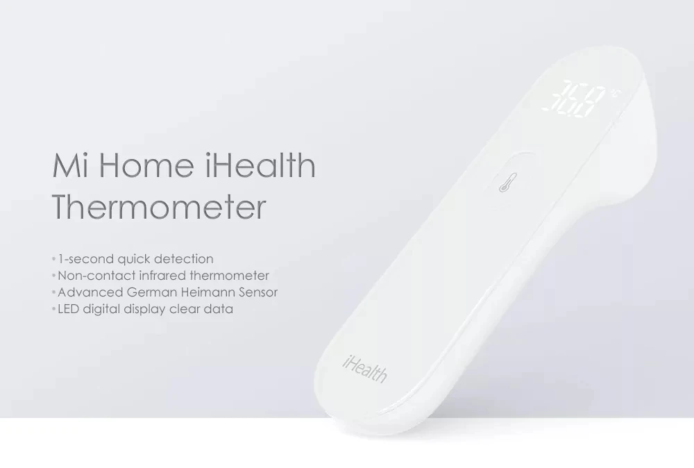 Xiaomi iHealth термометр Точный Цифровой Инфракрасный клинический термометр Бесконтактное измерение светодиодный H30