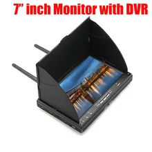 7 дюймов FPV монитор с DVR встроенный аккумулятор для FPV Мультикоптер RC Квадрокоптер часть