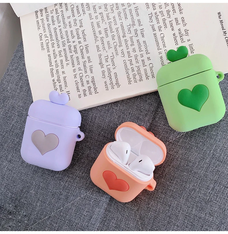 

Soft Silicone Case For Airpods For Air Pods Shockproof Earphone Protective Cover Waterproof for iphone 7 8 Headset Accessories