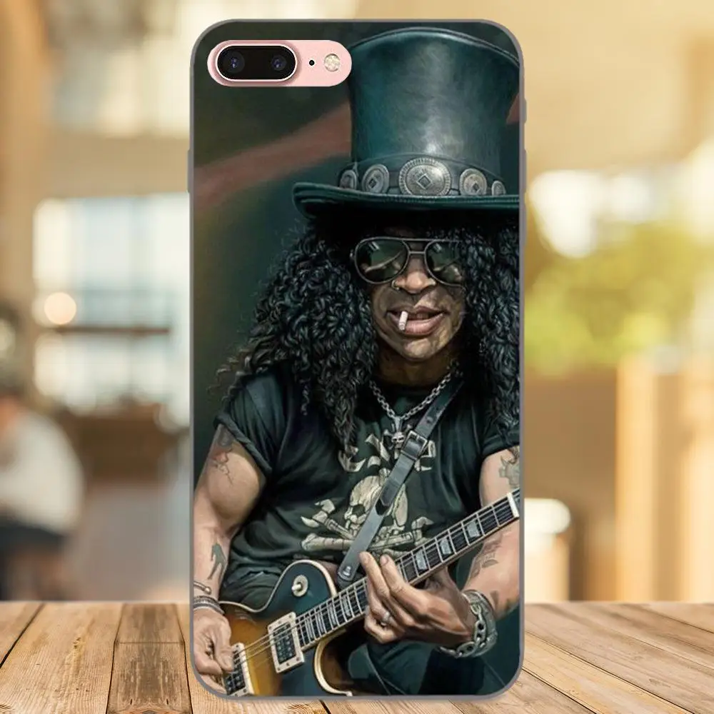 Модный Дизайн Тонкий чехол для Apple iPhone X XS Max XR 4 4S 5 5S SE 6 6S 7 8 Plus рок музыка гитары