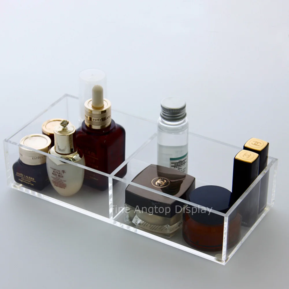 Acrylic Holder Makeup Organizer Box Cosmetic Lipstick Perspex Storage Case Clear Jewelry Display