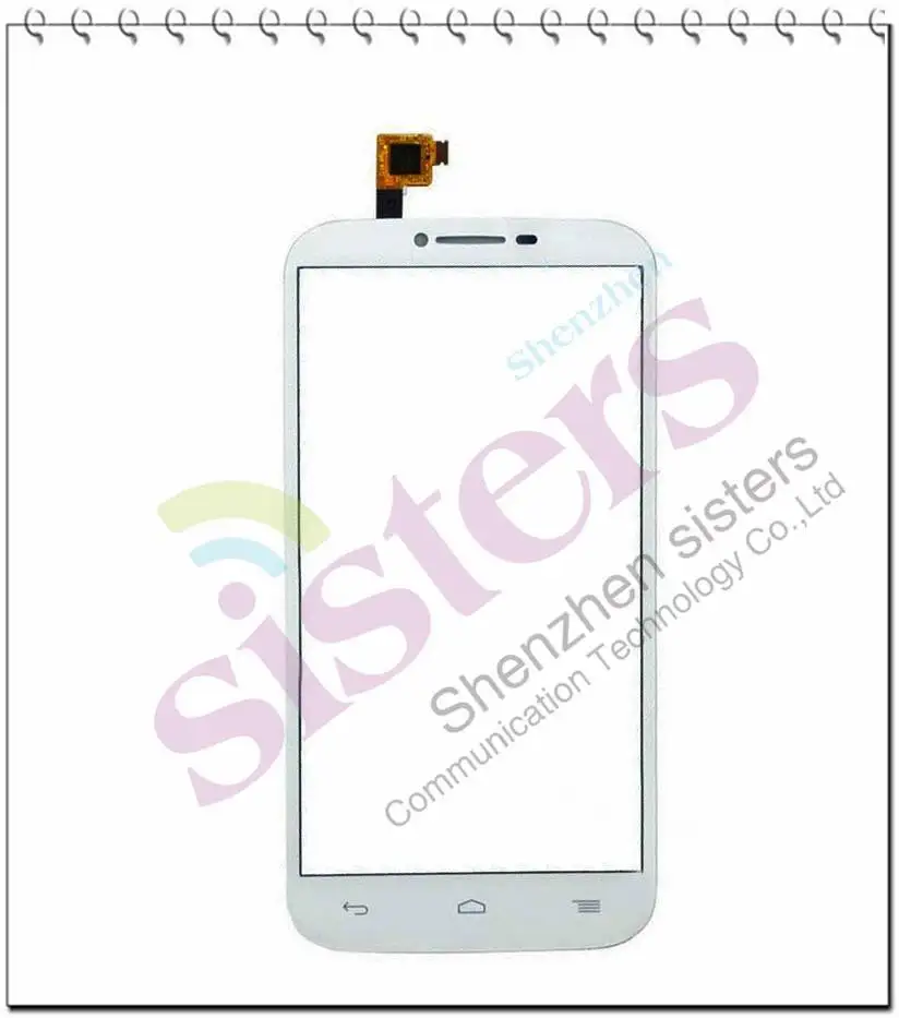 ALC0016 Black White Touch Screen Digitizer Glass Panel For Alcatel Pop C9 OT-7047 7047 7047D  (2)