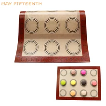 Инструменты для выпечки кондитерских изделий из стекловолокна силиконовый коврик для макарон лист для выпечки лайнер большой Silpat коврик sil коврик торт прокатки маты для теста 128