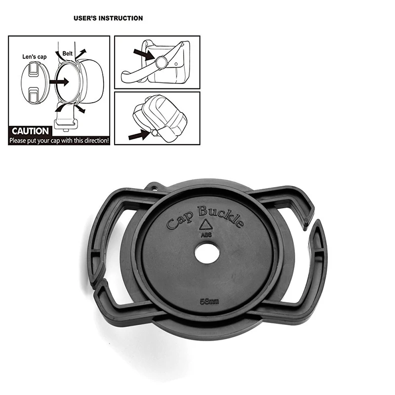 Крышка для объектива камеры Защитная крышка Анти-потеря Пряжка держатель 40,5 мм-82 мм крышка объектива универсальная для Canon Nikon Sony аксессуары