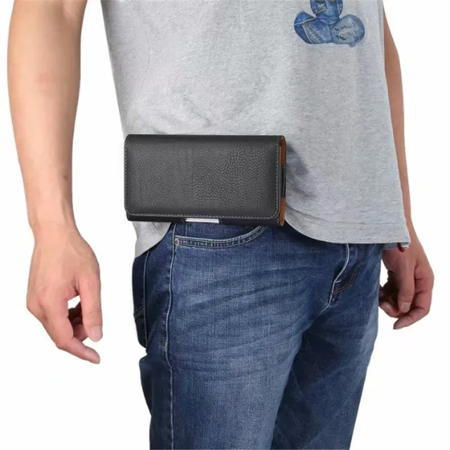Universal Phone Pouch Leather Cover For huawei P20 honor V10 10 Lite 7 6 Plus 8 V8 9 V9 Nova 3 3i 2 Waist Case Holster Bag Belt