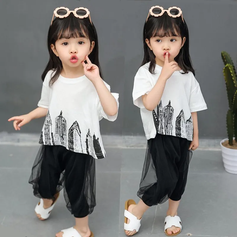 Modis girls set children clothing toddler girl summer clothes kids