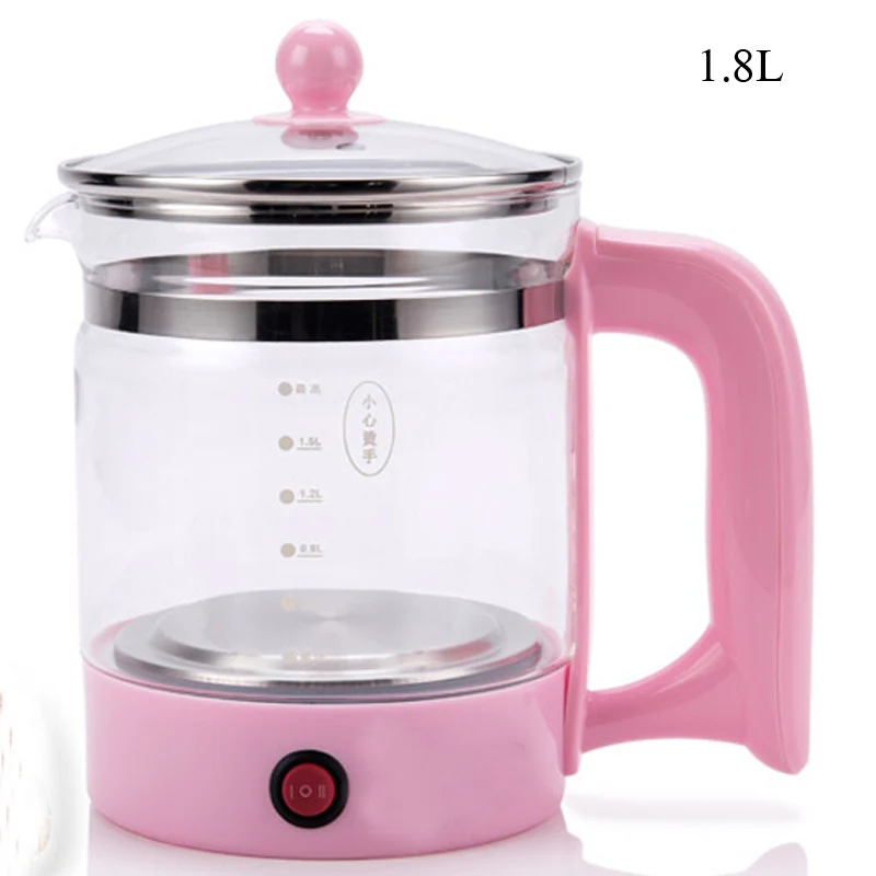 VOSOCO Electric kettle Health preserving pot Multifunctional teapot tea pot 1 8L 800W boiled split glass