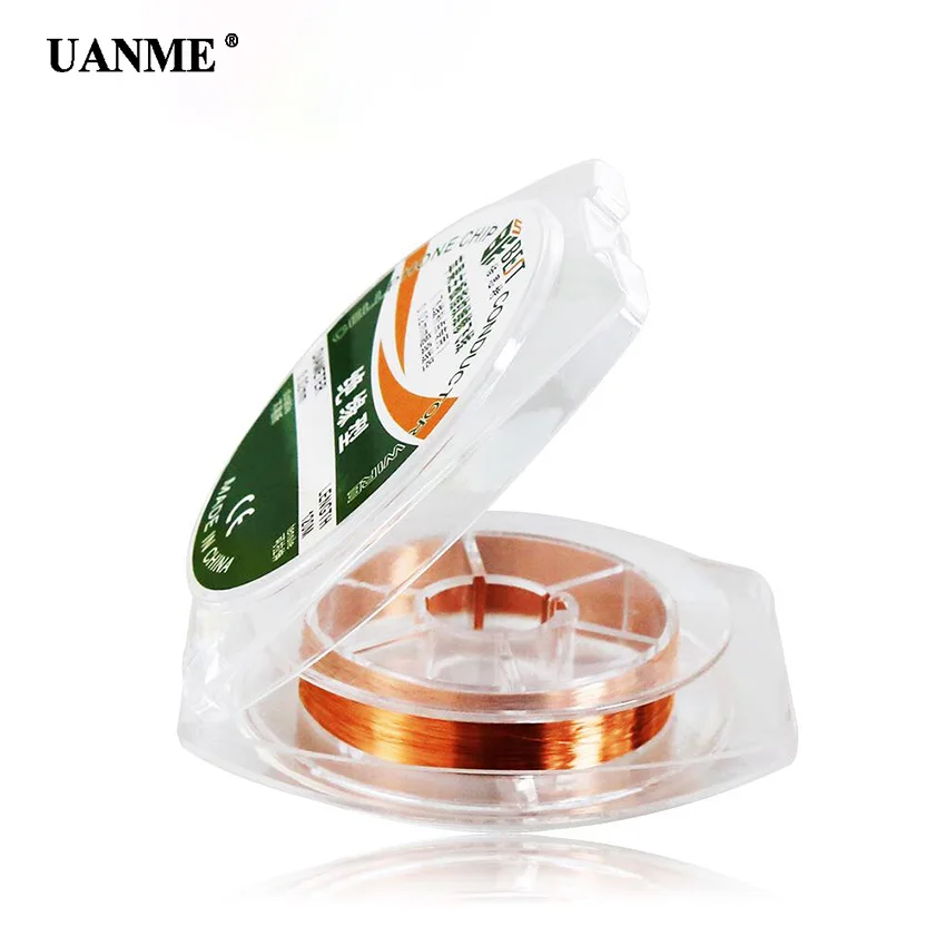 

UANME 120M 0.02mm Mobile Phone Wire Fingerprint Chip PCB Copper Fly Line Motherboard Logic Board PCB Fingerprint Point Tools
