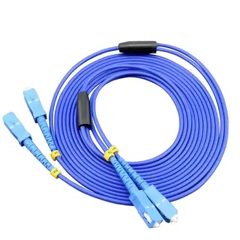 

SC/UPC -SC/UPC Armored Fiber Patch Cable Duplex 2 Core Single Mode Armored PVC optical Patch cord