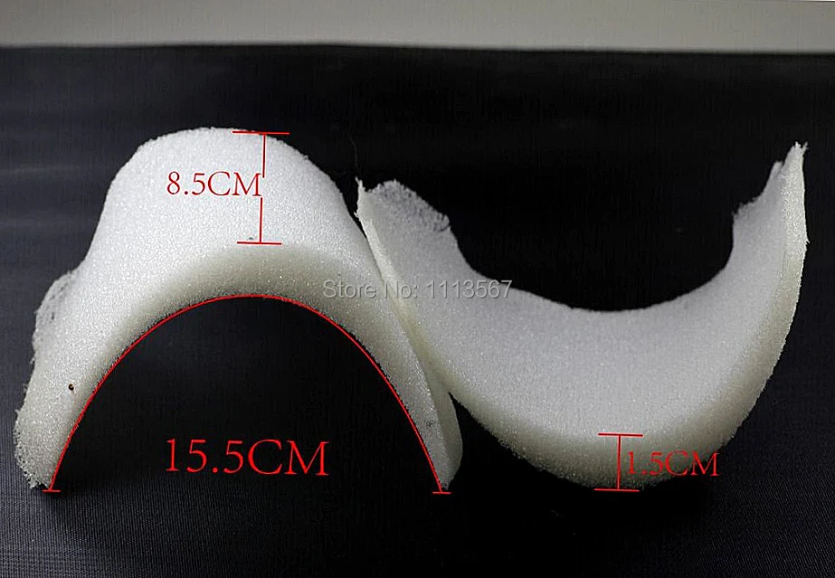 50pairs White Sewing in Shoulder Soft Padding Foam For Blazer/Dress Clothes Sewing Accessories JD14