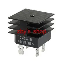 BR3010 30A 1KV однофазный мостовой выпрямитель полуволновой Черный w радиатор