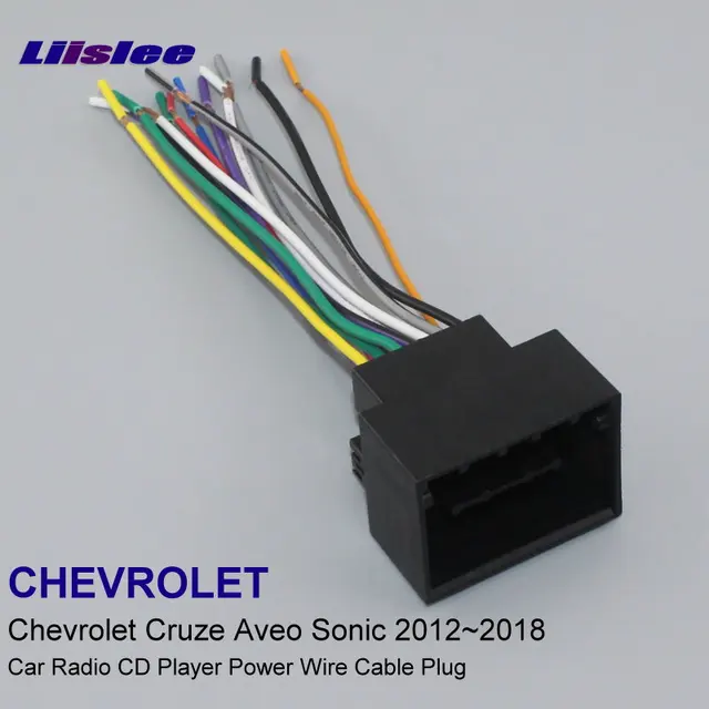 liislee plugs into factory harness for chevrolet cruze aveo sonic Radio Wiring Harness Diagram liislee plugs into factory harness for chevrolet cruze aveo sonic 2012~2018 radio wire adapter stereo cable male din to iso