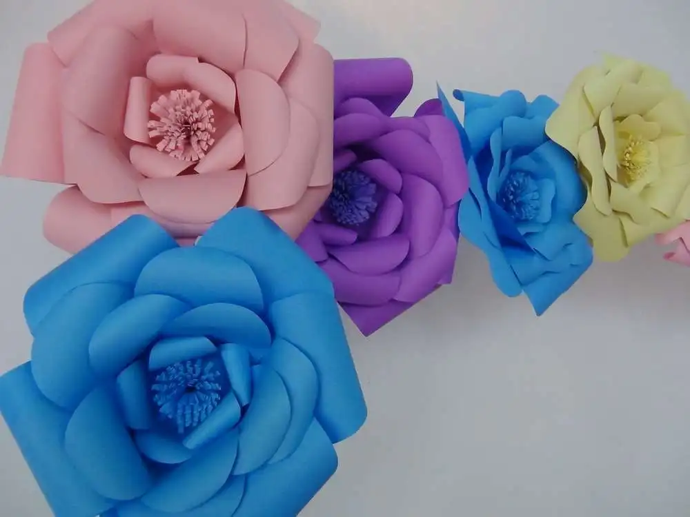 10pcs 30cm Giant Paper Flowers For Party Wedding Decor For Photo Booth