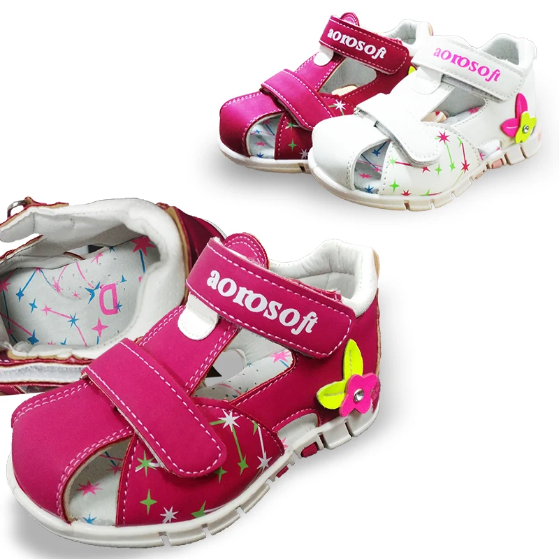 NEW 1pair Orthopedic Girl arch support Children Sandals, Inner 13.5 18
