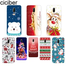 ciciber Phone Case For Oneplus 7 Pro 6 5 T Soft TPU Back Cover Clear Coque for 1+7 Pro 1+ 6 1+5 T Fundas Shell Merry Christmas