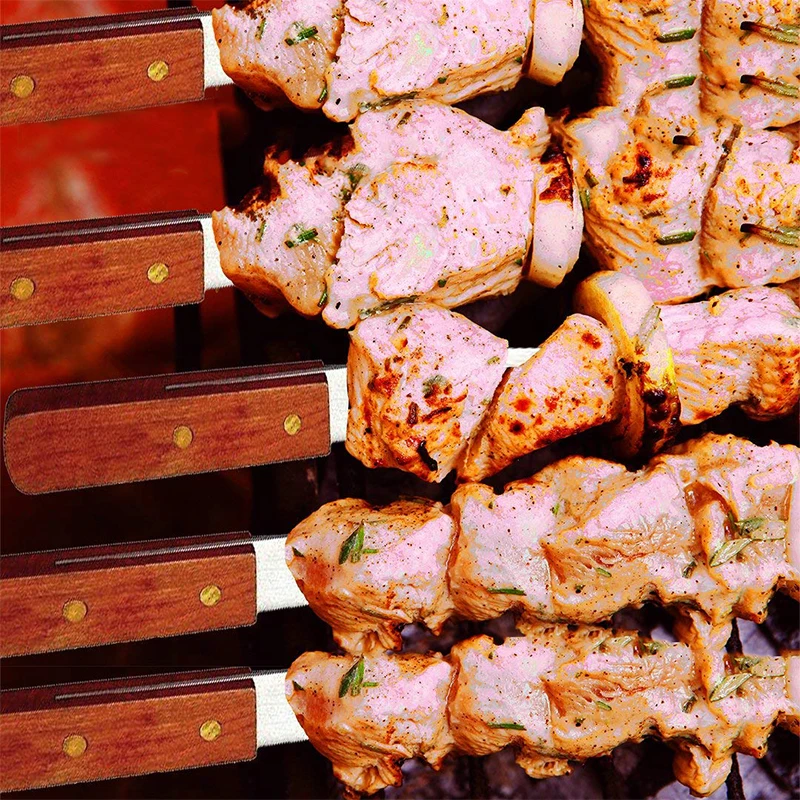 wood bbq skewers set (2)