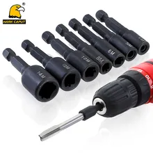 7 шт./компл. Метчик гнездо адаптера 1/" шестигранный хвостовик квадратный драйвер резьбы крана адаптер для M4 M5 M6 M8 M10 M12 M14 Метчик