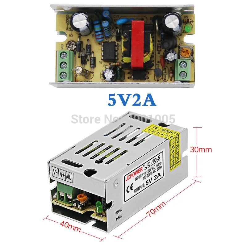 Светодиодные ленты освещения трансформаторный блок питания AC110V 220 V постоянного тока до DC5V 2A 3A 4A 5A 6A 8A 10A 12A 20A 30A 60A 70A Драйвер адаптер