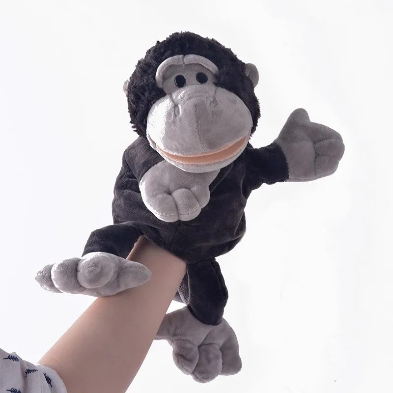 Плюшевые марионетки моделирование марионетки-животные детские подарки обезьяна ручной кукольный родитель-детская игра