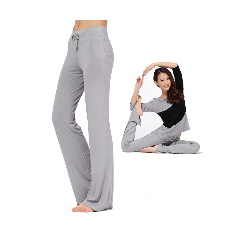 YEAPOOK Women Modal Spandex Athletic Yoga Pants Wide Leg Yoga Leggings