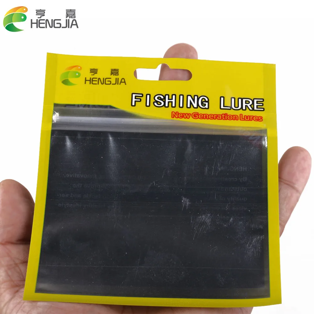 

HENGJIA 100pc fishing lures bag Ziplock 11cm 13cm Self Seal Zipper Plastic Retail Packing Poly Bag, Ziplock Zip Lock Bag Package