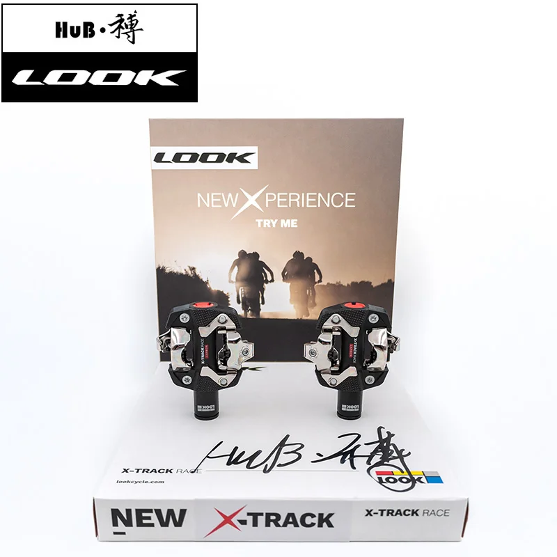 LOOK Углеродные MTB велосипедные педали с шипами X-TRACK гоночные карбоновые