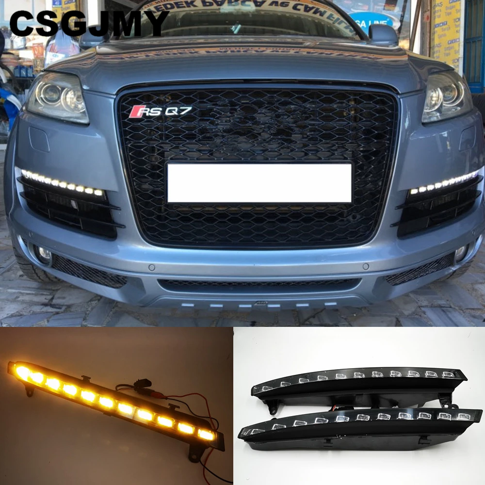 2 pcs car styling For Audi Q7 2006 2007 2008 2009 LED DRL Daytime