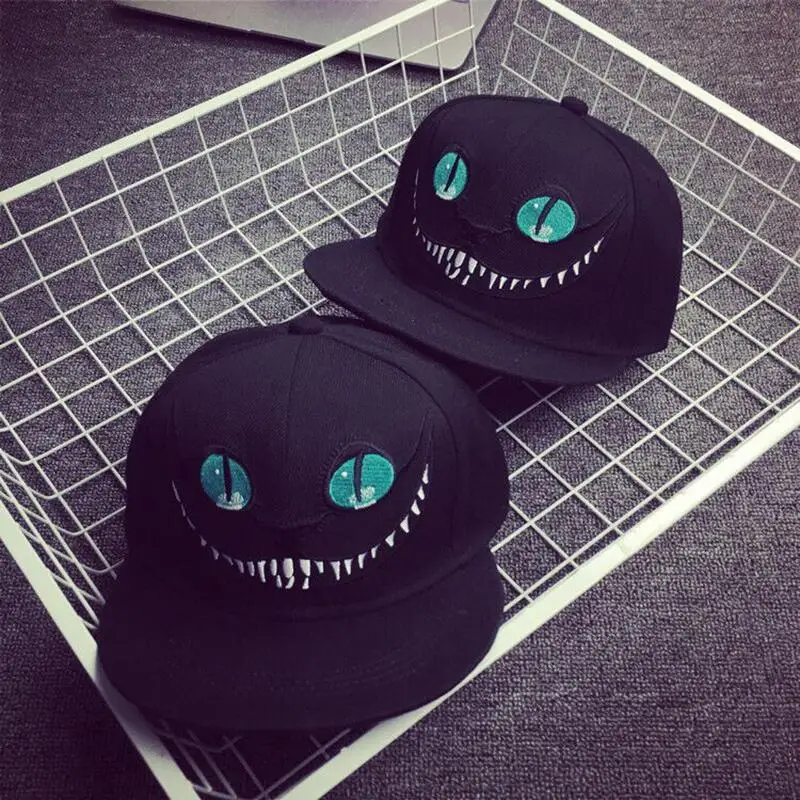 

2019 Alice In Wonderland Cheshire Cat Cartoon Snapback Hats Bugs Bunny Sylvester Cap For Men Women Snap Back Baseball Cap