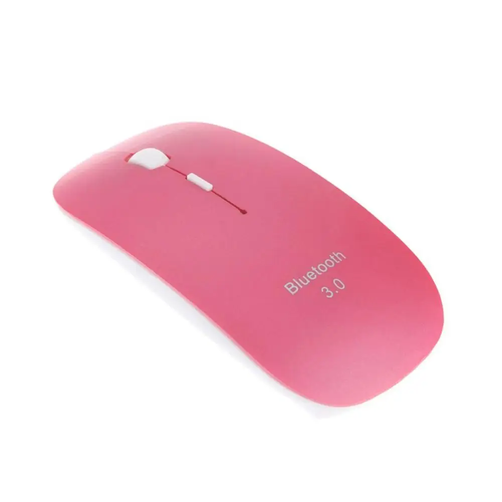 Ультратонкая Беспроводная оптическая мышь с Bluetooth 3,0, универсальная эргономичная игровая мышь для дома и офиса, для ноутбука, компьютера, ПК - Цвет: pink