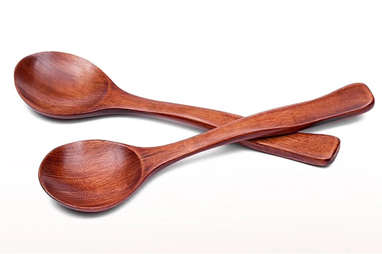 Small Natural Wood Spoons Korean Style Rice Soup Spoon Kids Baby Dessert Ice Cream Spoon Wooden Kitchen Cutlery Tableware (7)