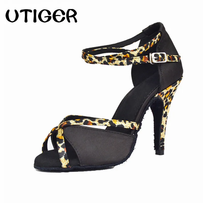 Buy Black Satin Women Latin Dance Shoes