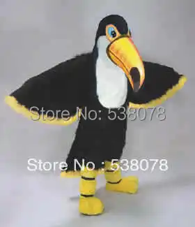 Высокое качество плюшевый материал Тедди Тукан талисман костюм взрослых Размер птицы маскотт костюм маскота костюм кунг-фу панды SW562
