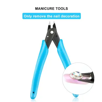 

1PC Nail Manicure Remove Rhinestone Pliers Metal Scissors Cutter Nipper Tool Nail Scissors Small Pliers Demolition
