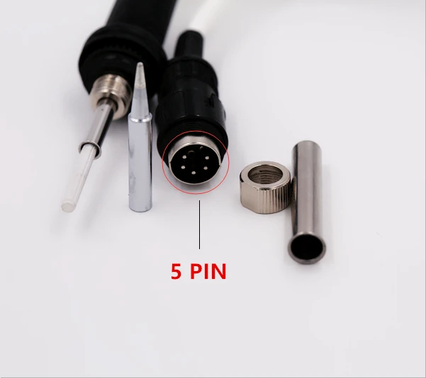 SZBFT 5pin /5holes  907 Soldering Station Iron Handle for HAKKO  936 937 928 926 station core 3