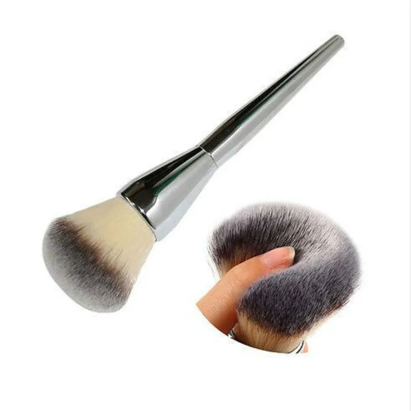 

Very Big Beauty Powder Brush Blush Foundation Round Make Up Tool Large Cosmetics Aluminum Brushes Soft Face Makeup