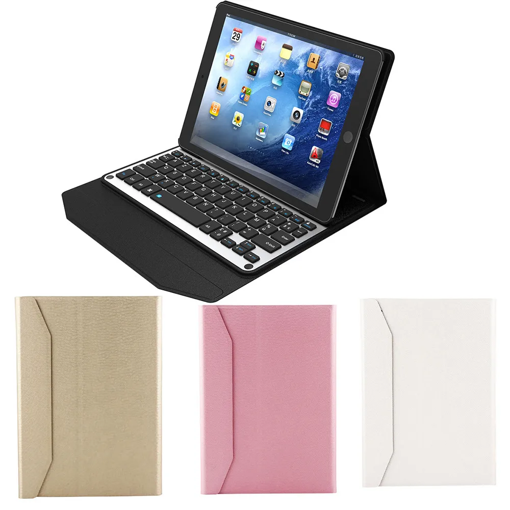 For iPad Pro 9.7 9.7Inch Slim Bluetooth Keyboard+ Leather Stand Case